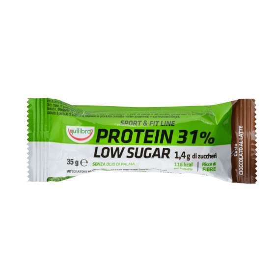 

Protein 31% Low Sugar Cioccolato al Latte Equilibra® 40g