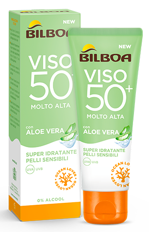 Image of Aloe Sensitive Crema Solare Viso Spf50+ Bilboa 50ml