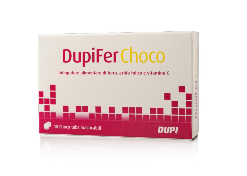 Image of DupiFer Choco Dupi 18 Choco Tabs Masticabili