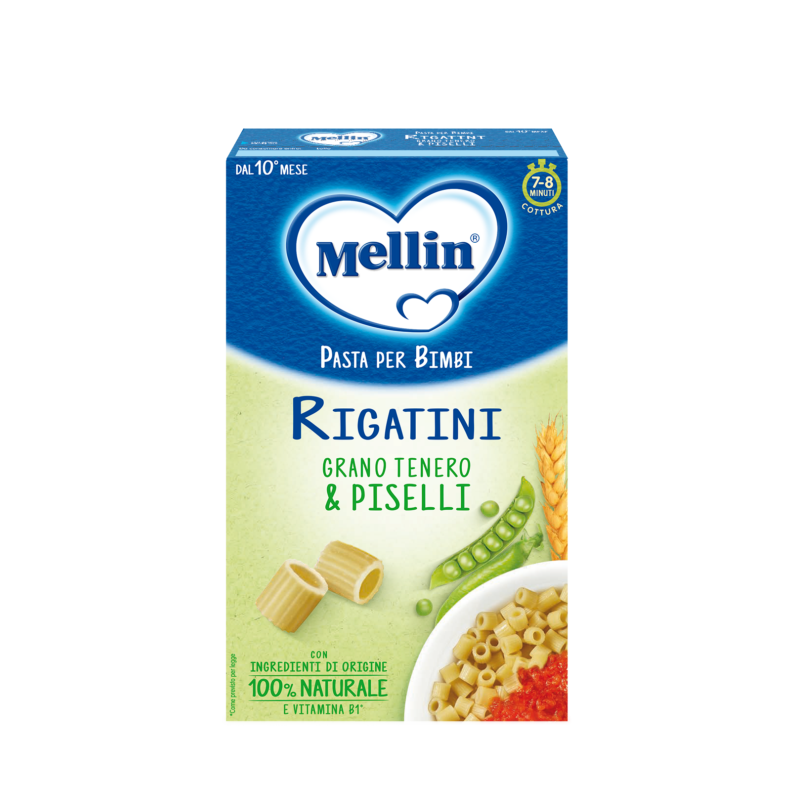 Image of Rigatini Grano Tenero & Piselli Mellin 280g033