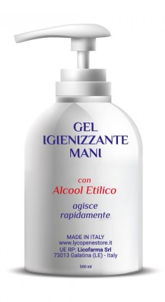 Image of Gel Igienizzante Mani Licofarma 500ml