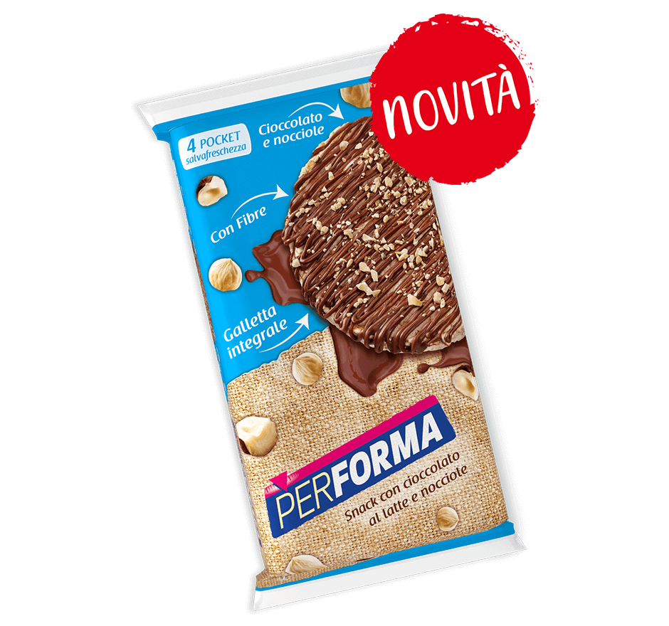 Image of Gallette Con Cioccolato Al Latte E Nocciola PerForma 142g
