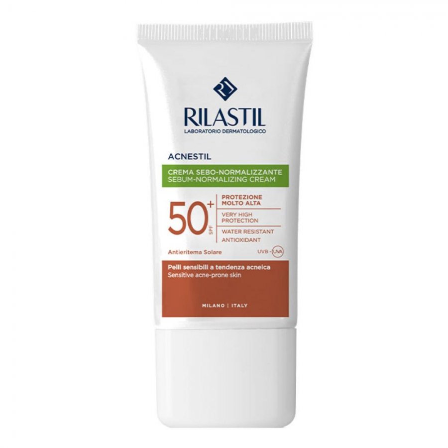 Image of Acnestil Spf50+ Crema Sebo-Normalizzante Rilastil 40ml