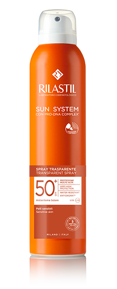 Image of Sun System Trasparente Spf50+ Rilastil 200ml033