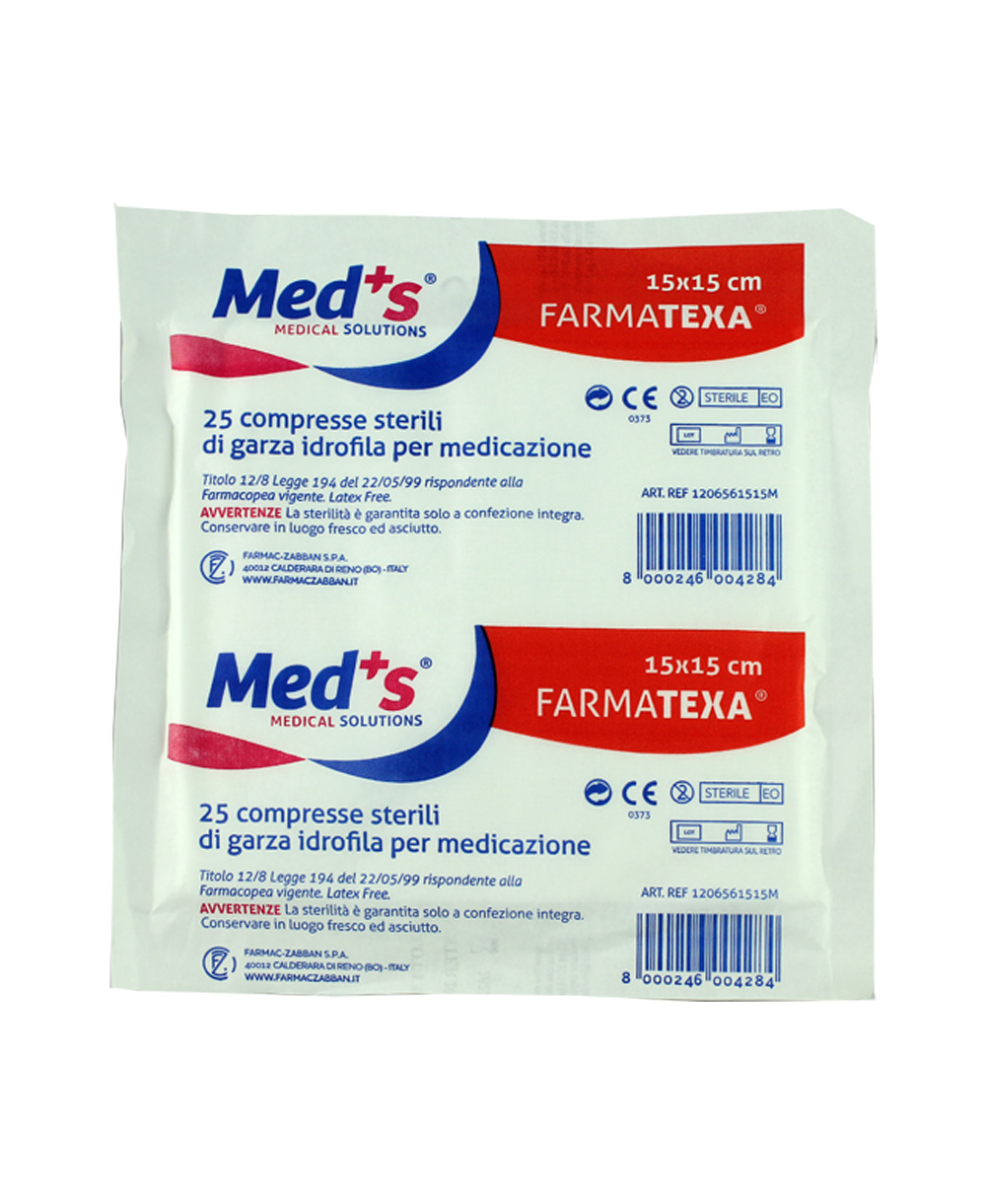 Image of MED&#39;S(R) GARZA FARMATEXA(R) 12/8 15X15 50 Pezzi033