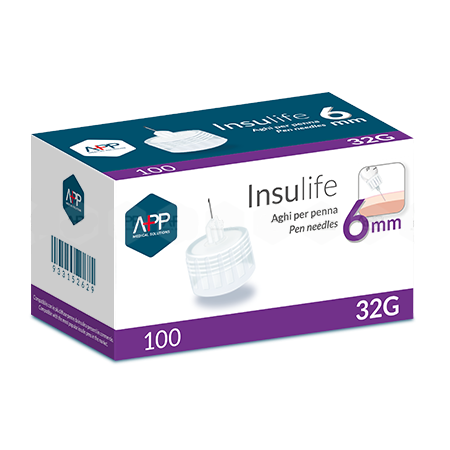 Image of Insulife Aghi Per Penna G32 6mm App 100 Pezzi033