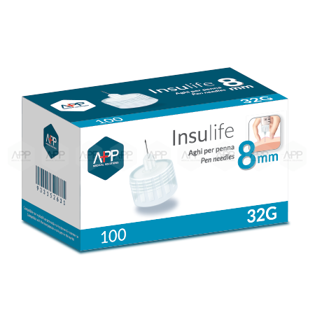 Image of Insulife Aghi Per Penna G32 8mm App 100 Pezzi033