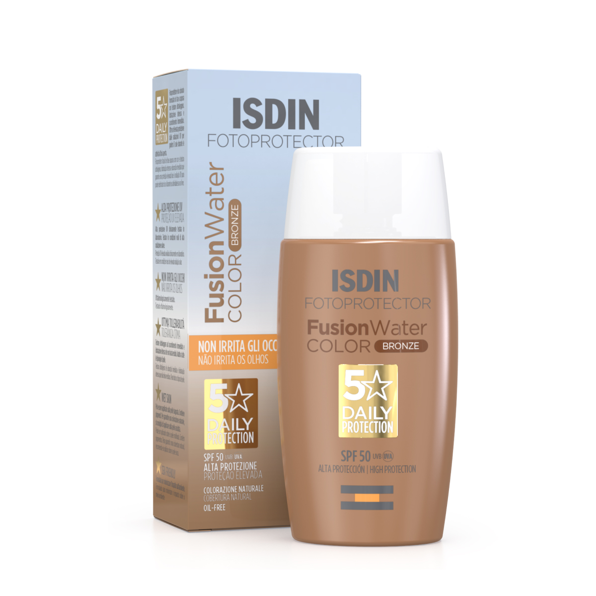 Fotoprotector Fusion Water Color Bronze Isdin 50ml