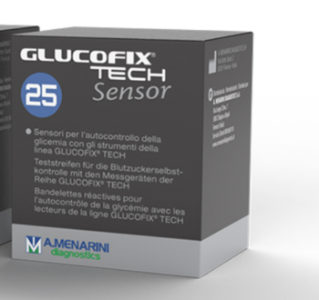 Image of Glucofix(R) Tech Sensor A.Menarini Diagnostics 25 Test Strips