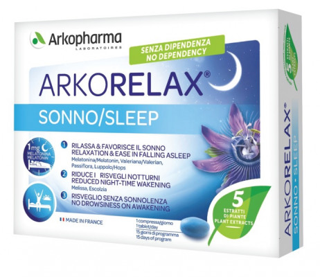Image of Arkorelax(R) Sonno Arkopharma 30+15 Compresse Promo