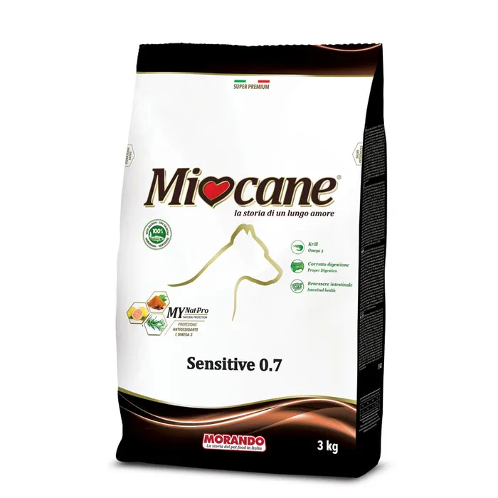 Image of Mio Cane Sensitive 0,7 Crocchette Cane al Salmone Morando 3Kg