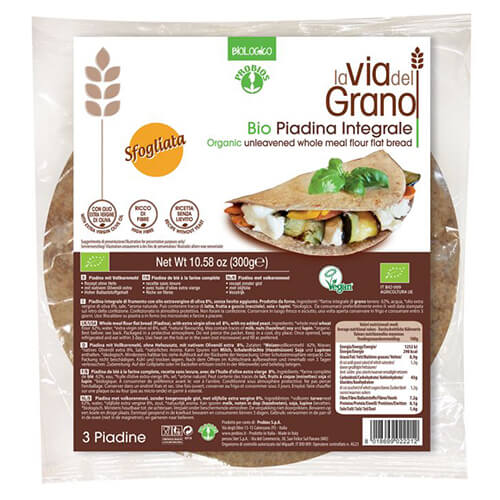 

Piadina Integrale La Via Del Grano Probios 3x100g