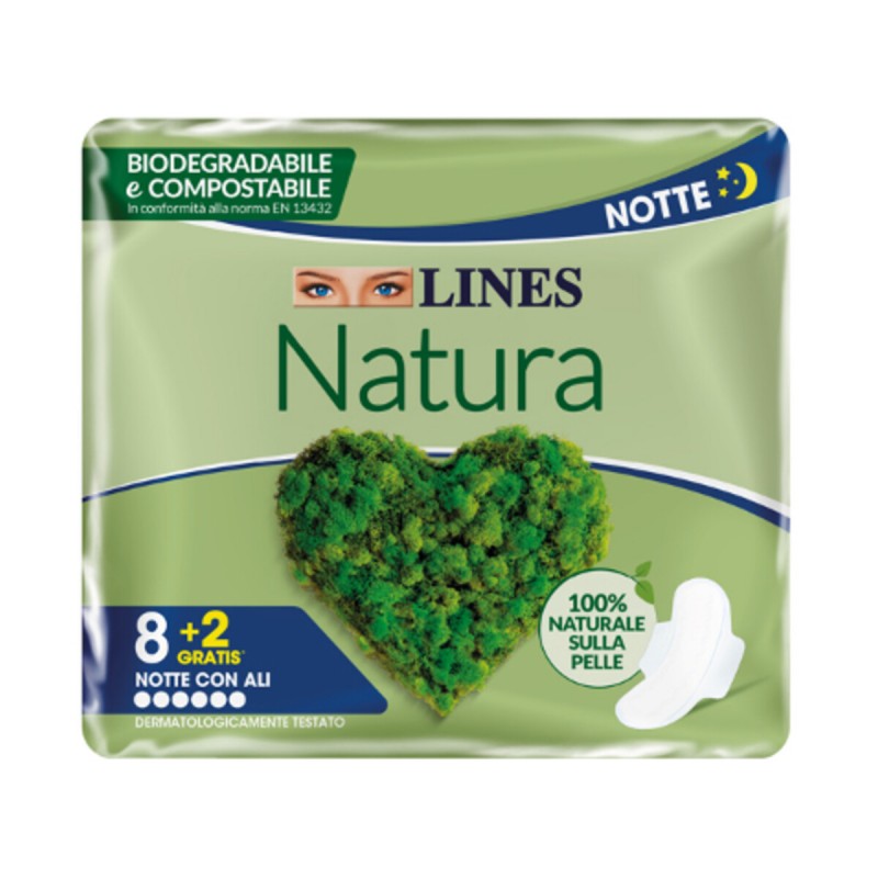 

Assorbenti Notte con Ali Natura Lines 10 Pezzi