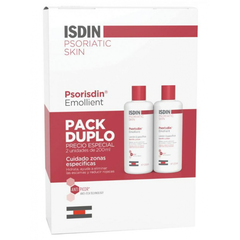 Image of Psoridin(R) Emollient ISDIN Pacco Doppio 2x200ml033