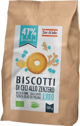 Image of BISCOTTI DI CECI ALLO ZENZERO BIO FdL 200G033