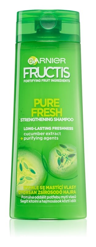 Image of Cucumber Fresh Pure Non-Stop Shampoo Capelli Grassi Fructis Garnier 250ml