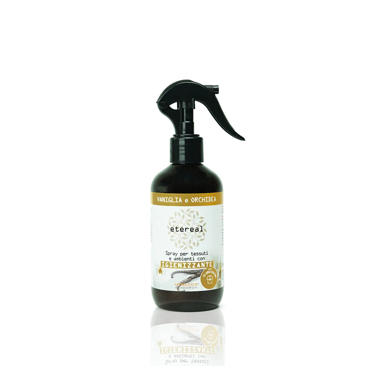 Image of Vaniglia e Orchidea Profumo Spray per Tessuto e Ambiente con Igienizzante Etereal 250ml