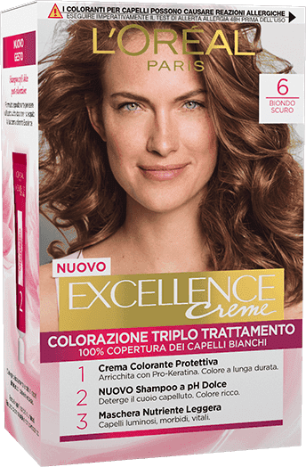 Image of Excellence Crème Colorazione Permanente 6 Biondo Scuro L&#39;OREAL 40ml033