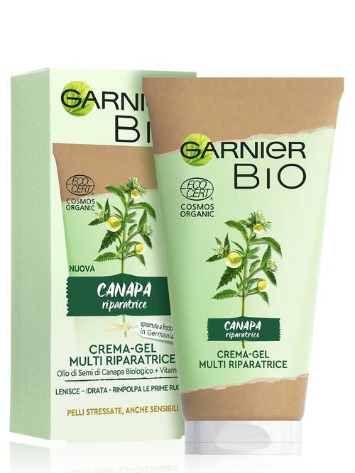 Image of Garnier Bio Crema-Gel Viso Multi Riparatrice Canapa 50ml