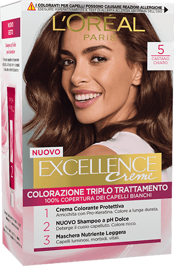 

Excellence Crème Colorazione Permanente 5 Castano Chiaro L'OREAL 40ml