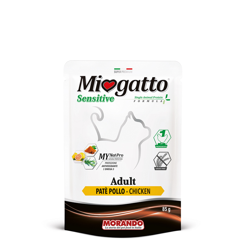 Image of MioGatto Adult Sensitive Patè Pollo Morando 85g