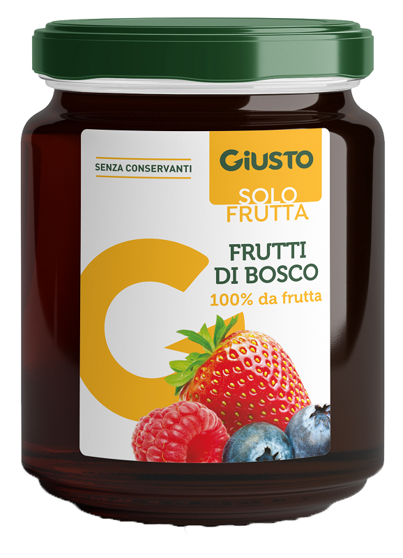 Image of Marmellata Frutti di Bosco Solo Frutta Giusto 284g033