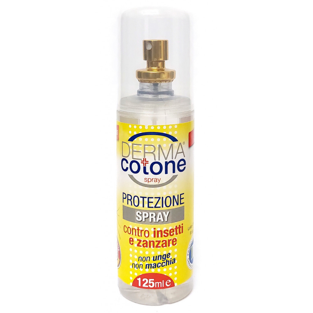 Protezione Spray Insetti e Zanzare Derma Cotone 125ml