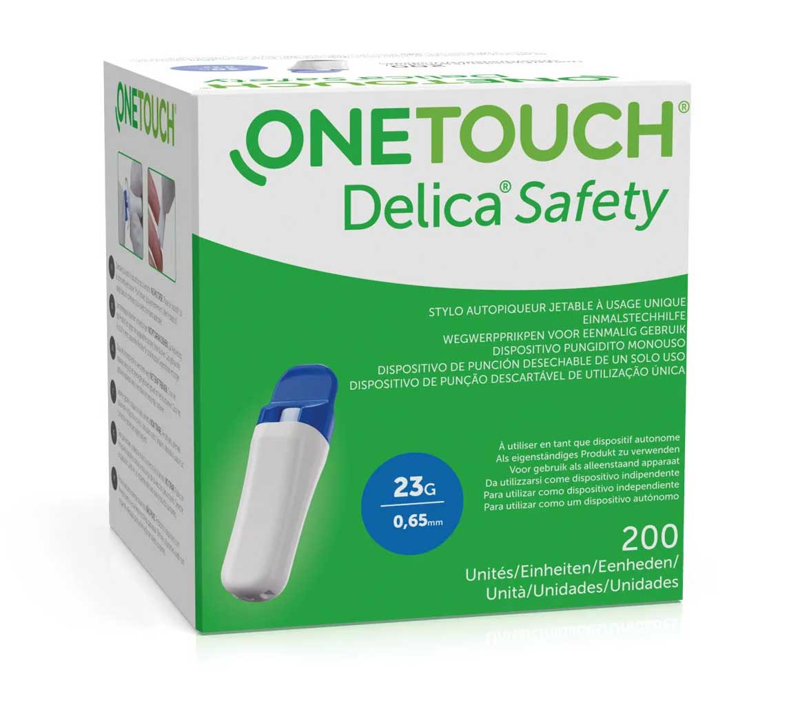 OneTouch(R) Delica(R) Safety + 200 Lancette G23