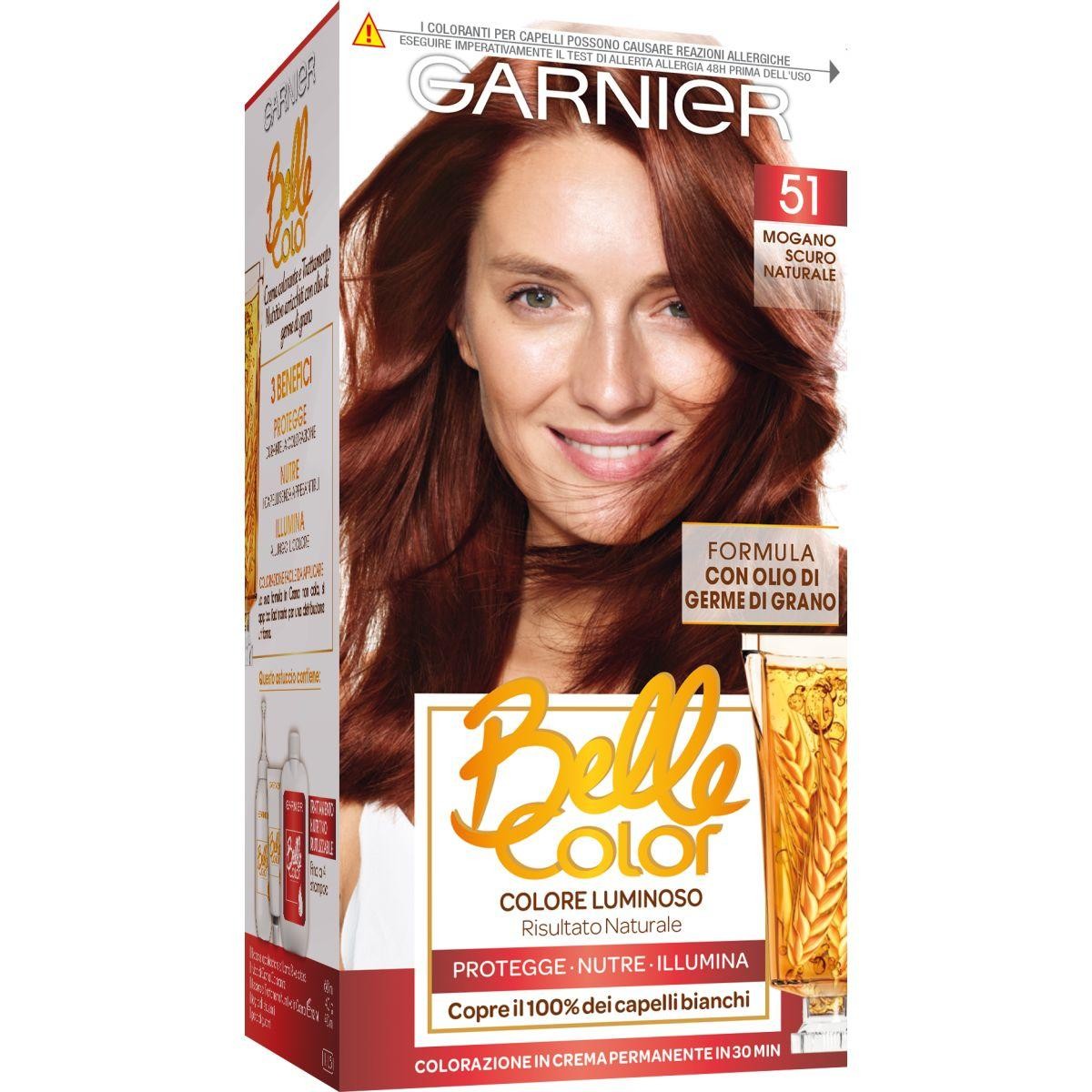 Belle Color Mogano Scuro Naturale 51 Garnier 1 Kit