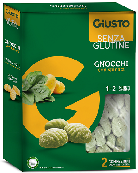 Image of Giusto Senza Glutine Gnocchi Con Spinaci 500g