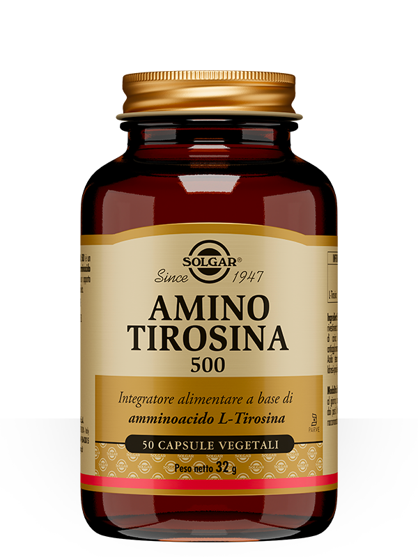 Image of Amino Tirosina 500 Solgar 50 Capsule Vegetali033