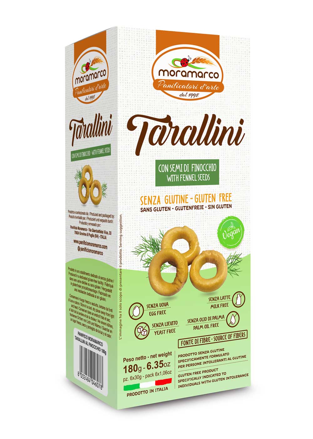 Image of Tarallini con semi di finocchio Panificio Moramarco 180g