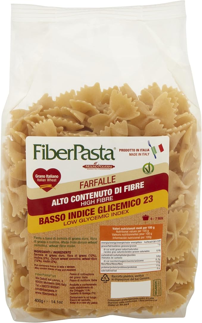 Image of Farfalle Basso Indice Glicemico 23 FiberPasta 400g033