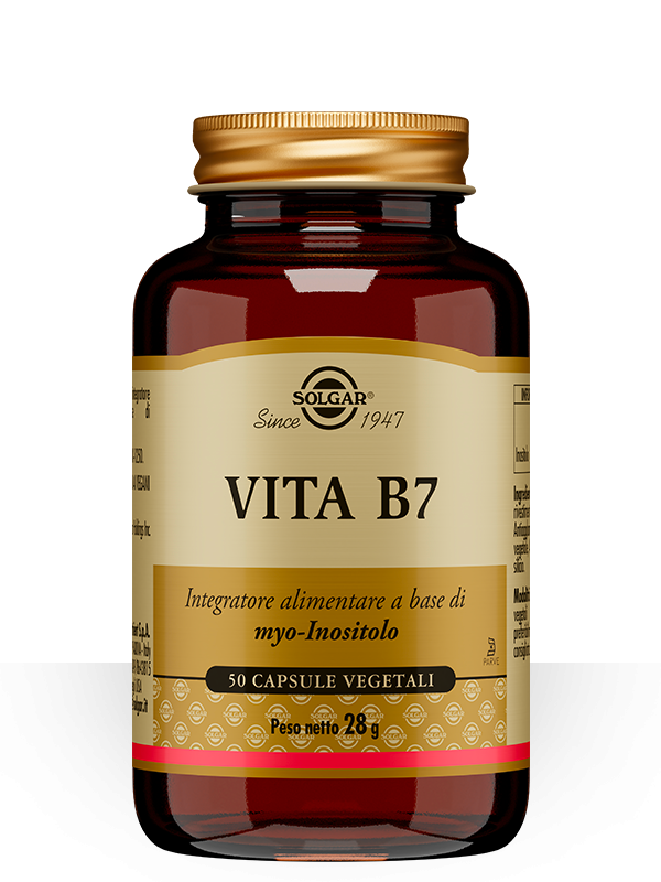 Solgar Vita B7 Integratore di Myo-Inositolo 50 Capsule Vegetali