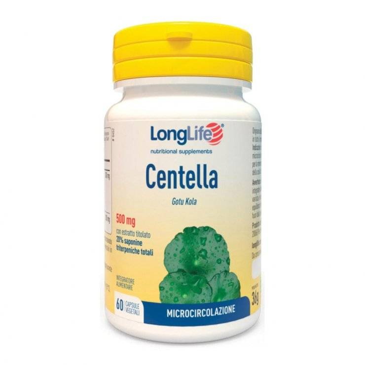 Image of Centella 500mg LongLife 60 Capsule