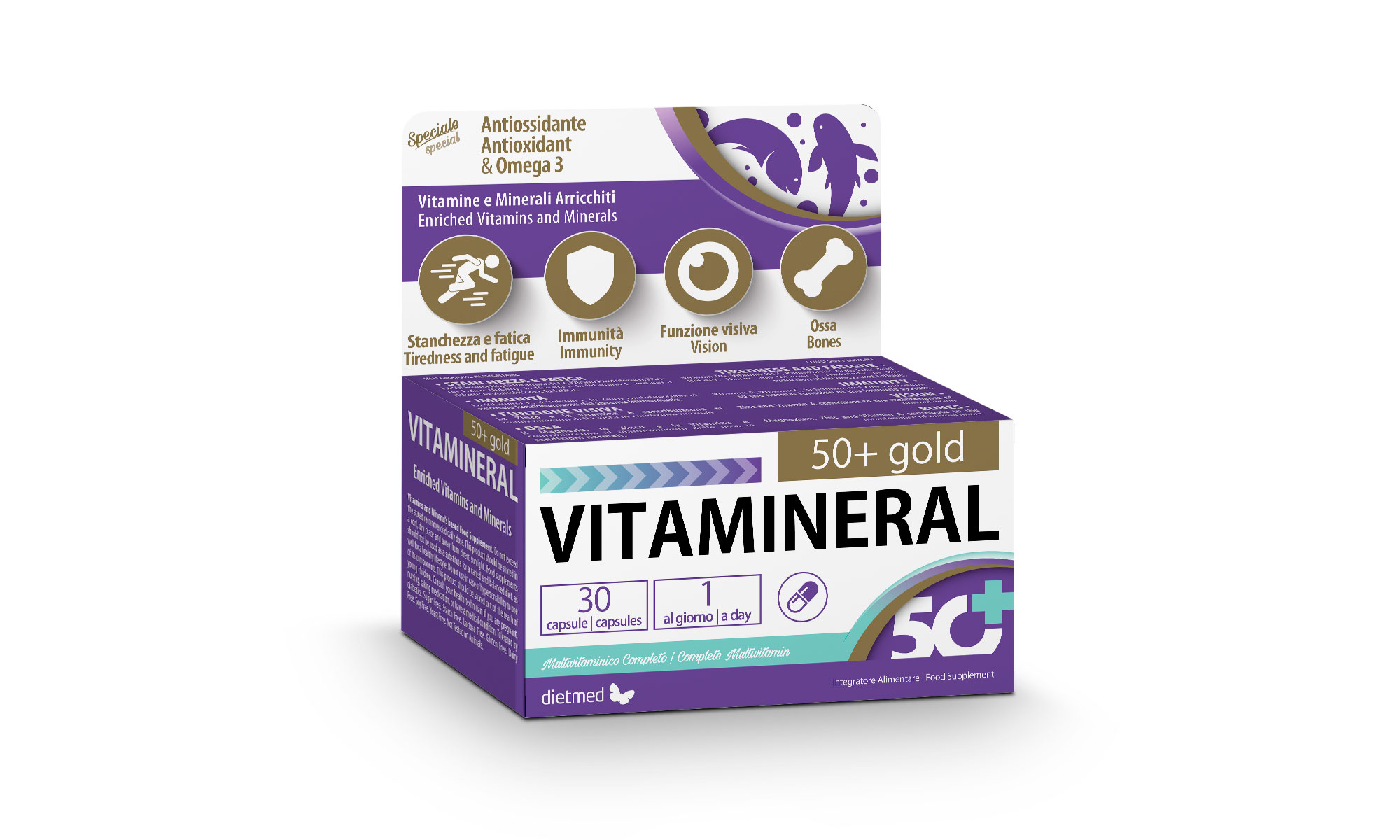 Image of Vitamineral 50+ oro DietMed 30 Capsule033