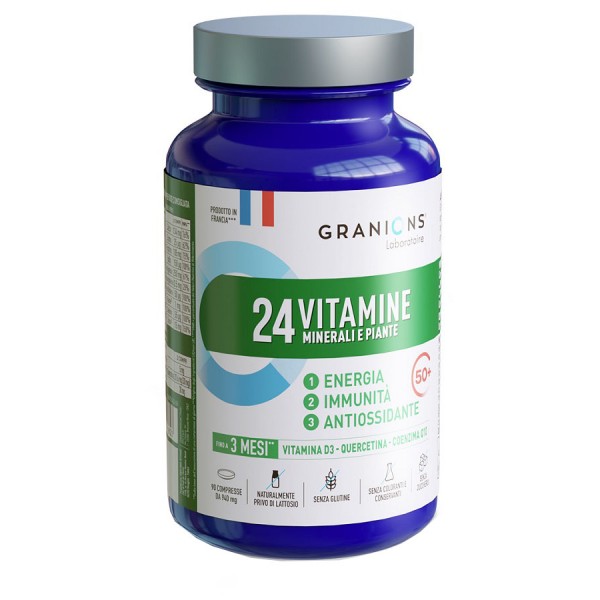 Image of 24 Vitamine Minerali & Piante Granions 90 Compresse