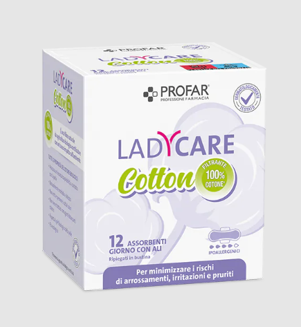 LadyCare Cotton Con Ali Giorno Profar 12 Pezzi