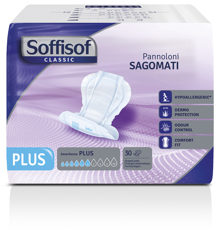 Image of Pannoloni Sagomati Plus Soffisof Classic 30 Pezzi033