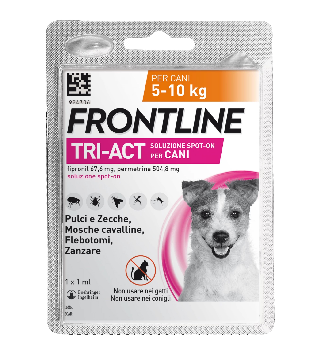 Image of Frontline Tri-Act 1 Pipetta - S - 5-10 Kg