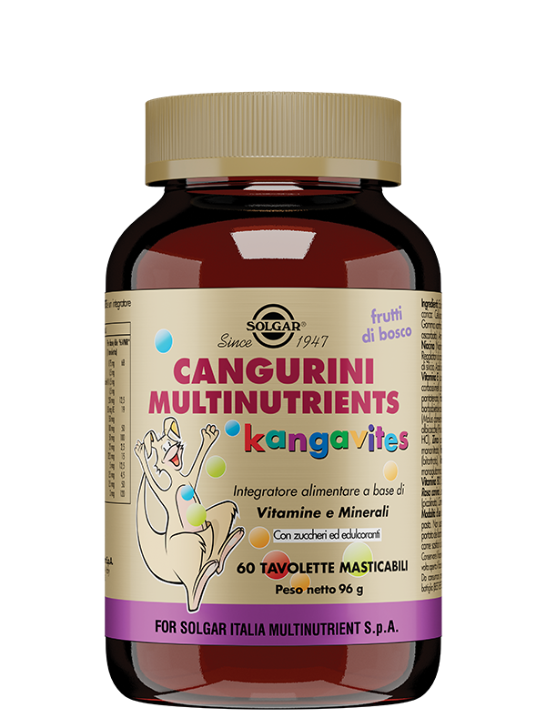 Image of Cangurini Multinutrients Kangavites Frutti Di Bosco Solgar 60 Tavolette Masticabili033