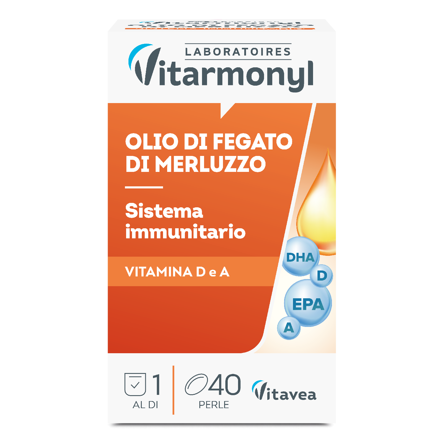 Image of Olio Di Fegato di Merluzzo Vitarmonyl 40 Perle033