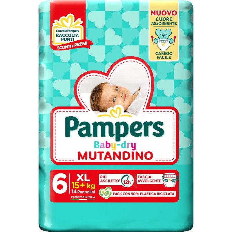 Image of Mutandino Baby Dry 6 XL Pampers 14 Pezzi
