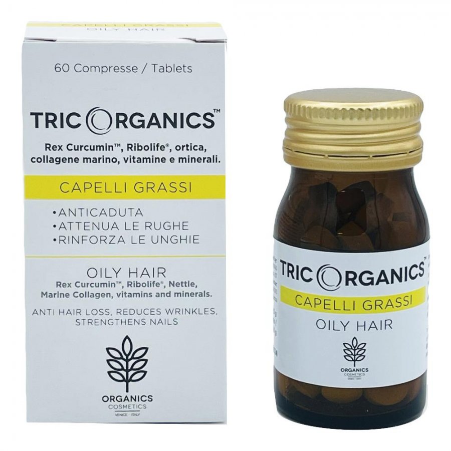 Image of Tricorganics Capelli Grassi Oreganics 60 Compresse033