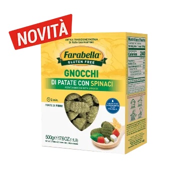 Image of Gnocchi di Patate con Spinaci Farabella 500g033