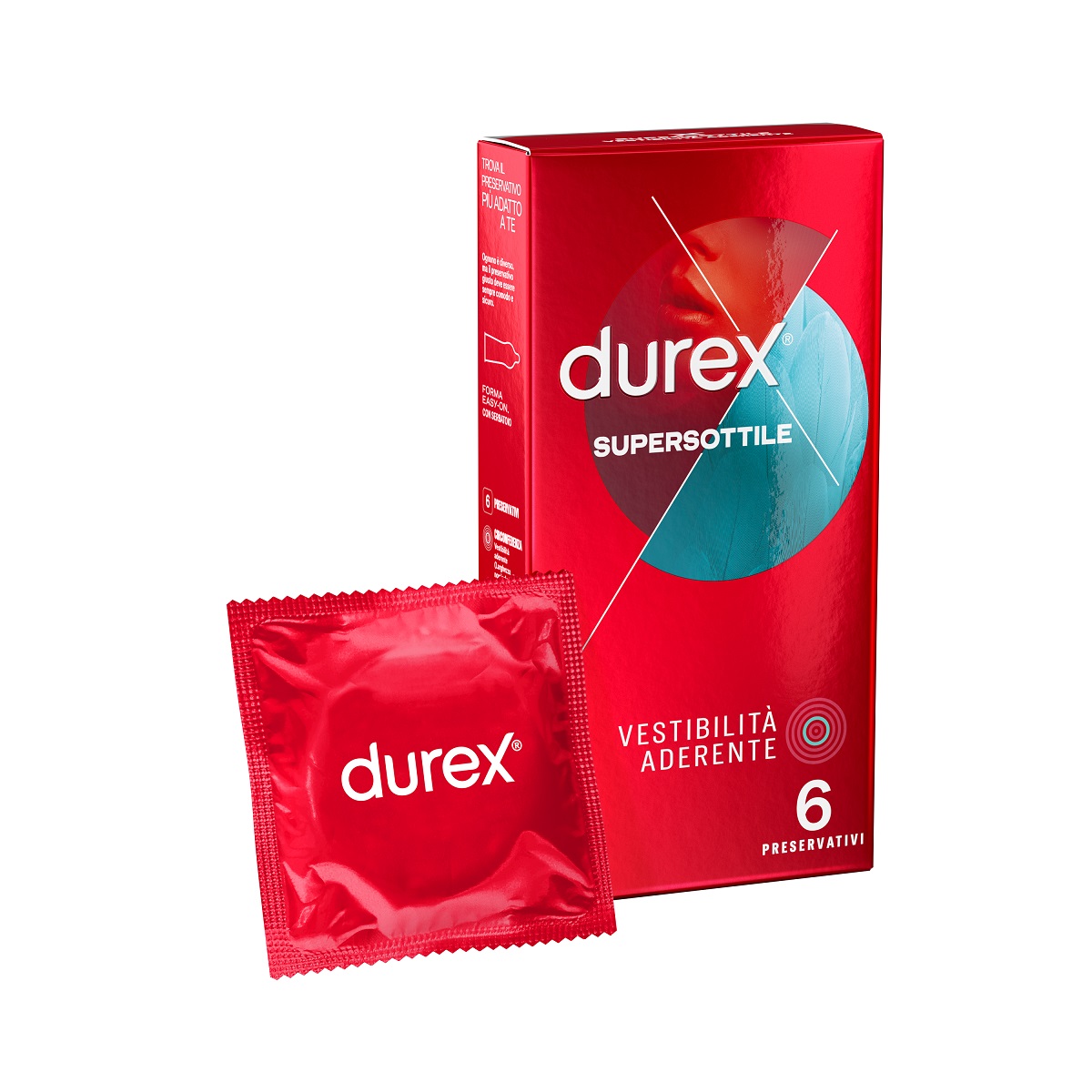 Image of Durex Supersottile Close Fit 6 Profilattici