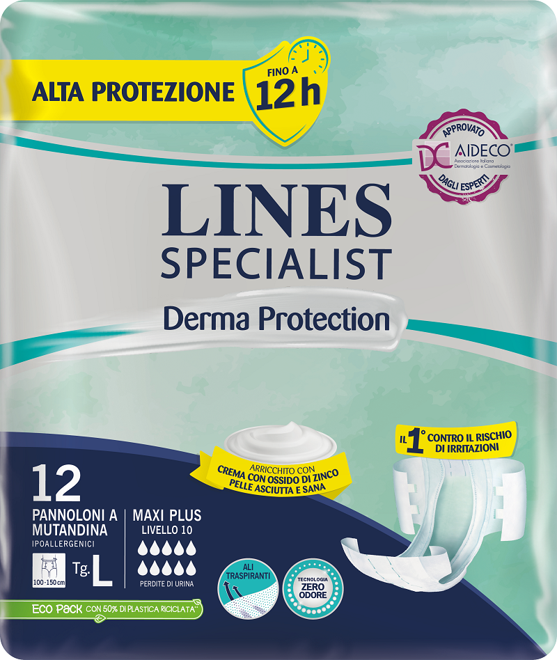 Image of Derma Protection Pannoloni a Mutandina L Lines Specialist 12 Pezzi033