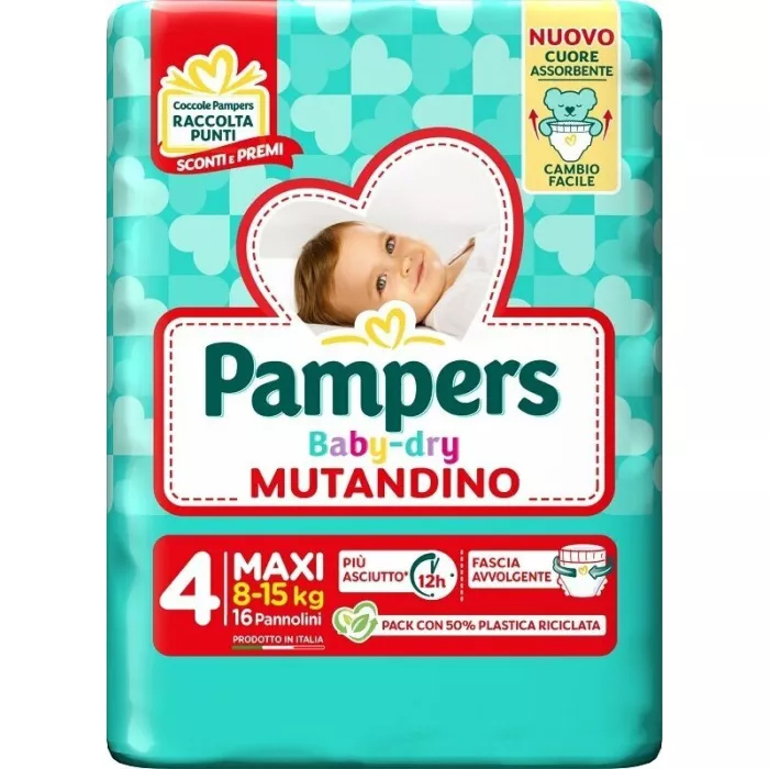 Image of Matandino Baby Dry Maxi Pampers 16 Pezzi Small Pack