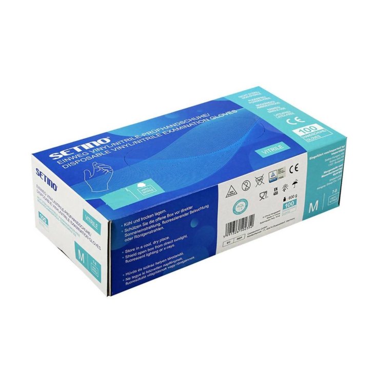 Guanti Monouso Vinile/Vitrile Tg.M Setino 100 Pezzi-image