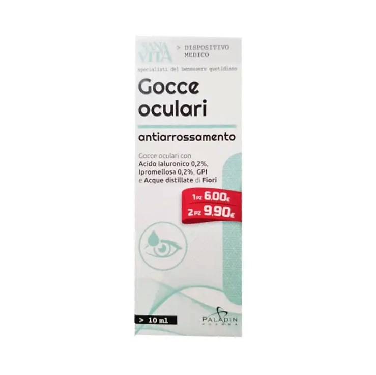 Image of Sanavita Gocce Oculari Antiarrossamento Paladin Pharma 10ml033